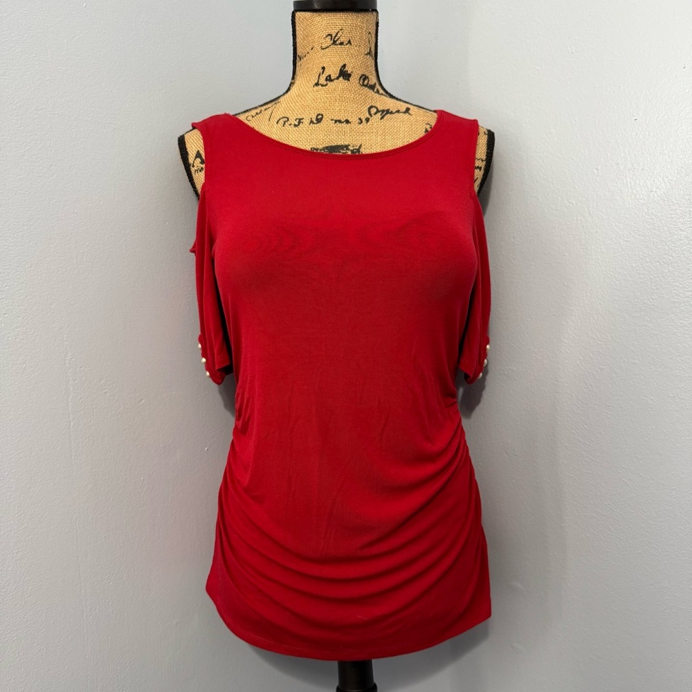 WHBM Cold Shoulder Shirt